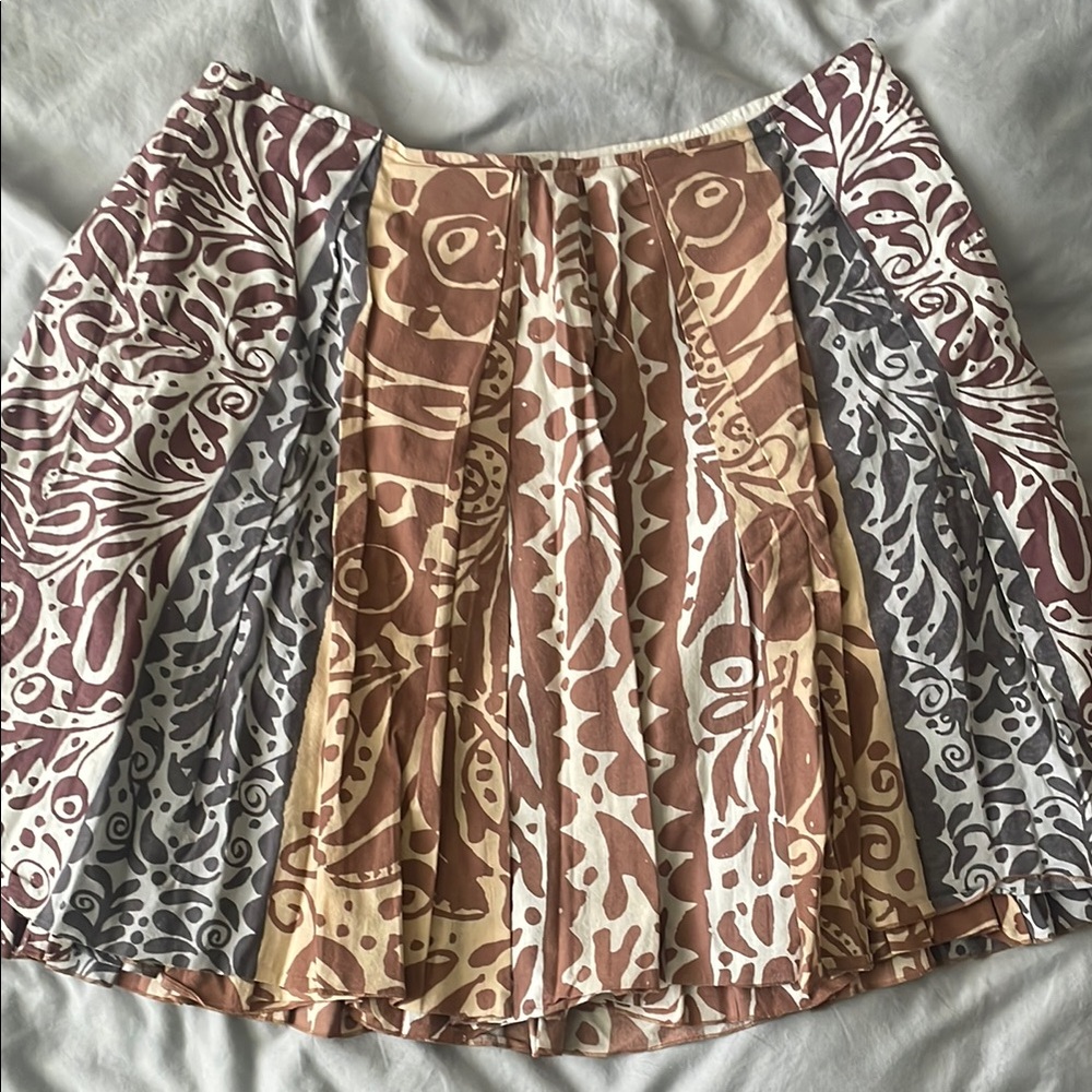Multicolor Patterned Women's Skirt